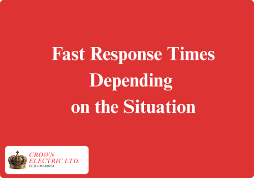 Fast Response Times Fast response times