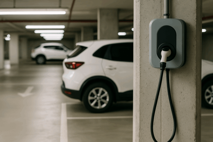 condo garage with ev charger condo garage with ev charger