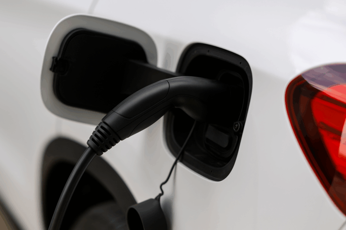 ev charger installation etobicoke electric vehicle being charged