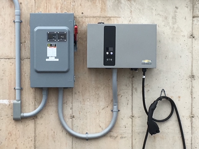 ev charger installed on wall ev charger installed on wall