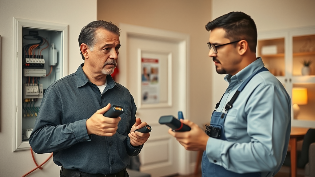 electrician glenwood park Glenwood Park electrician with client