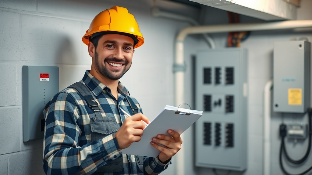 electrician with electrical panel in Central Erin Mills Electrician with electrical panel in Central Erin Mills
