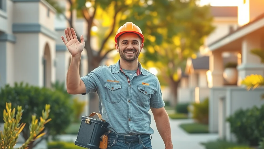 Electrician Mimico Smiling electrician in the Momico neighbourhood of Etobicoke