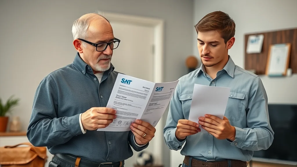 Master electrician and local pro reviewing certification documents; Mississauga home