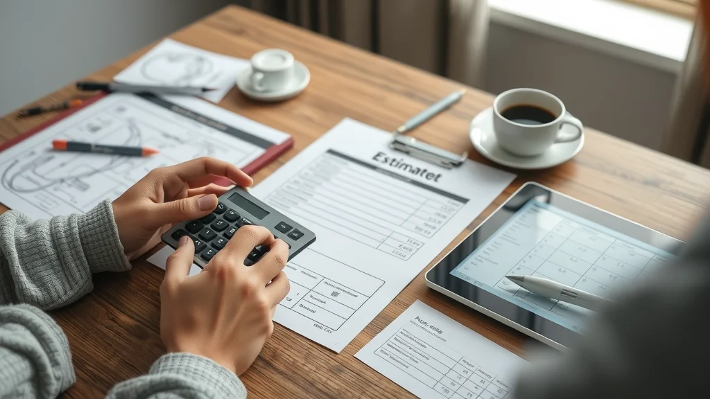 Calculating costs for certified electrician services for home wiring and repairs in Mississauga, with estimate form and tools.