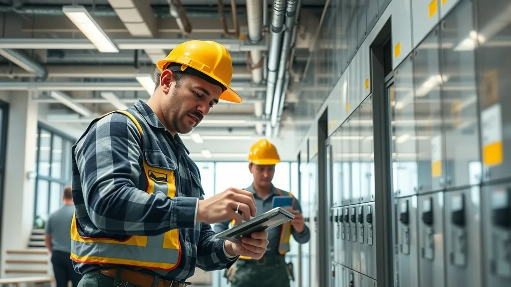 Modern commercial electrical project with panel upgrades conducted by top-rated Oakville electricians