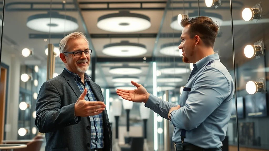 Showcase of specialty lighting and automated systems by modern electrician Oakville in an upscale commercial lobby.