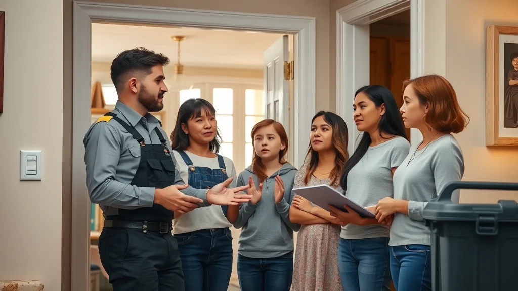 Etobicoke family talking with electrician about burning smell outlet repair - professional electrical services advice