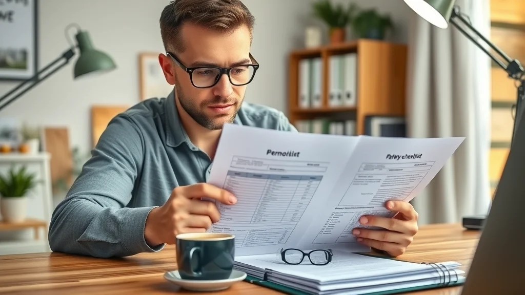 Ontario homeowner reviewing permit documents before DIY electrical repairs Burlington, ensuring electrical safety and compliance