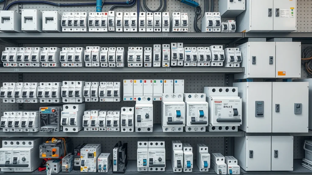Selection of modern circuit breakers and electrical panels for panel upgrade in Etobicoke