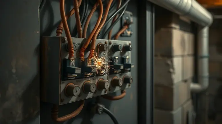 Electrical panel with corroded wires causing flickering in Etobicoke home