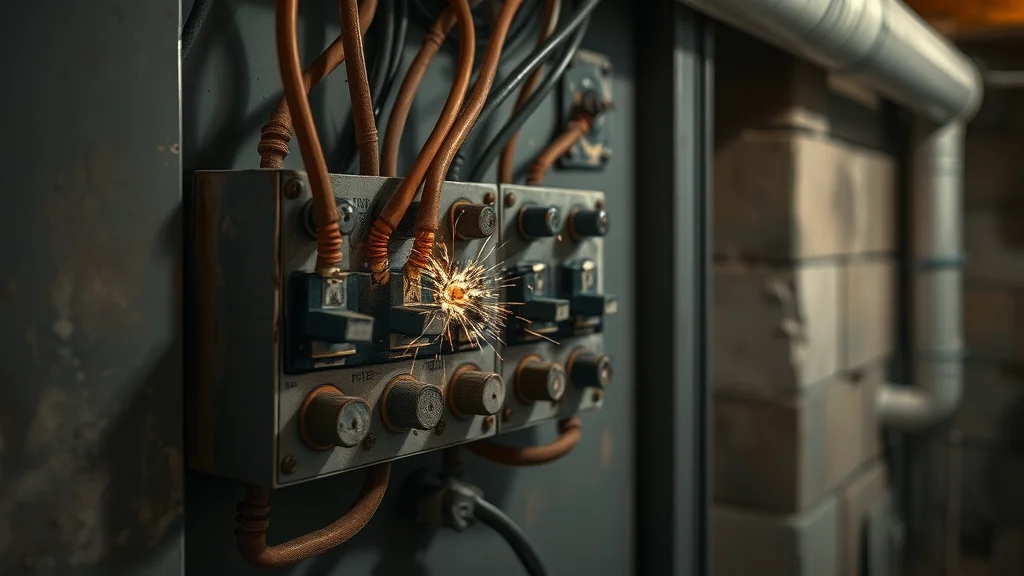 Electrical panel with corroded wires causing flickering in Etobicoke home