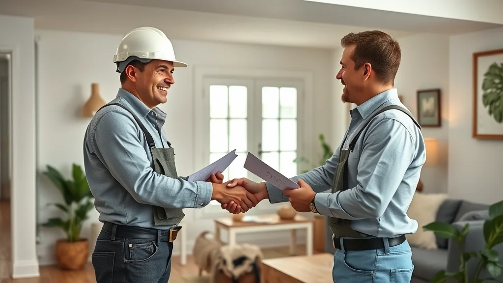 Homeowner choosing licensed contractor for basement wiring Burlington