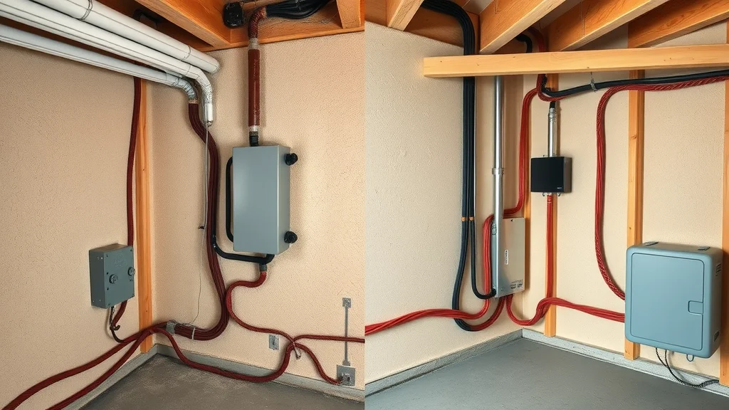 Traditional knob and tube wiring vs modern copper wiring for basement renovation Burlington