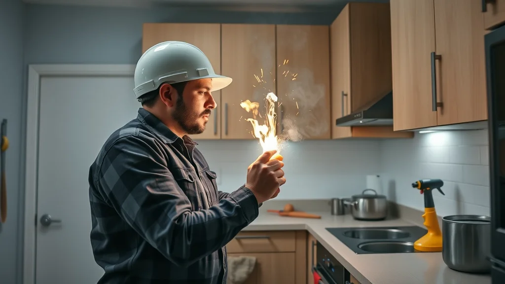 Emergency electrician addressing sparking outlet in Etobicoke home