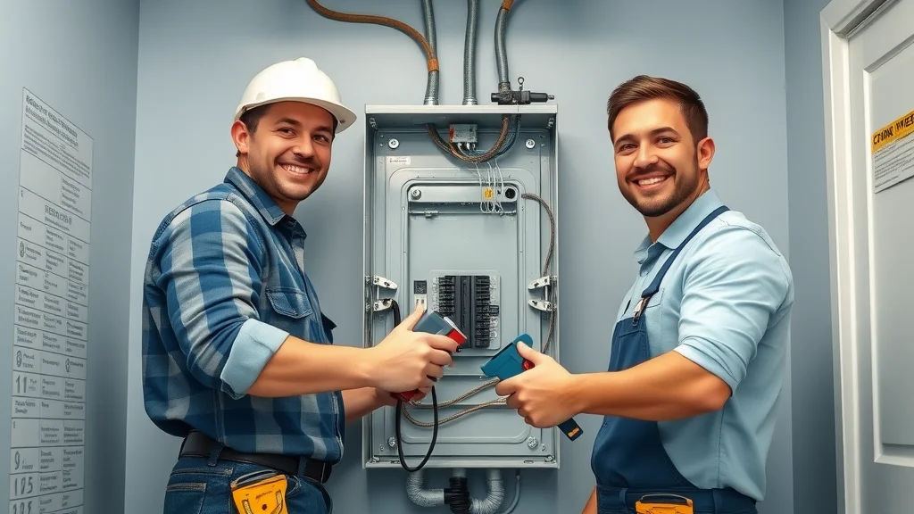 Electrical repair team upgrading a home's electrical panel in Etobicoke