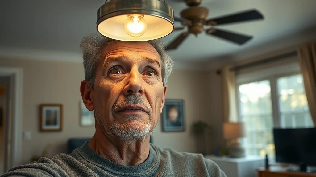 Mississauga home electrical problem: Concerned homeowner looking at flickering ceiling light