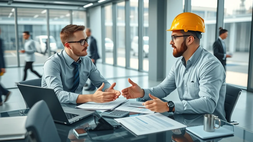 Facility manager meeting industrial electrical contractor Burlington to discuss service cost factors