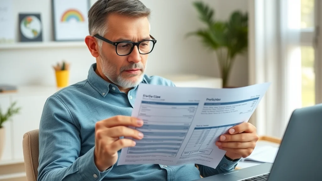 Homeowner reviewing electrical upgrade cost estimate for panel upgrade Etobicoke; calm, professional setting with invoices and charts in view