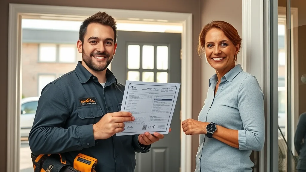 Licensed electrician in Oakville showing credentials and insurance—trusted electrical contractor for best electrical service and customer satisfaction guarantee