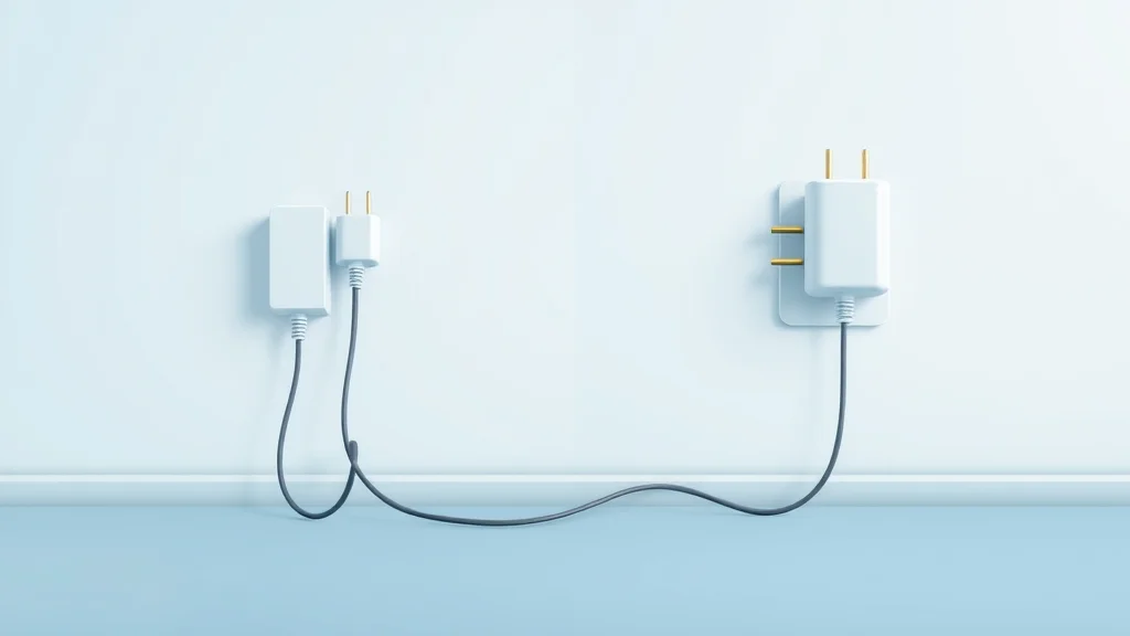 Infographic concept with hardwired charger illustration (wires into wall) and plug-in charger illustration (detachable plug), clean digital art on a pastel background, photorealistic, no text.