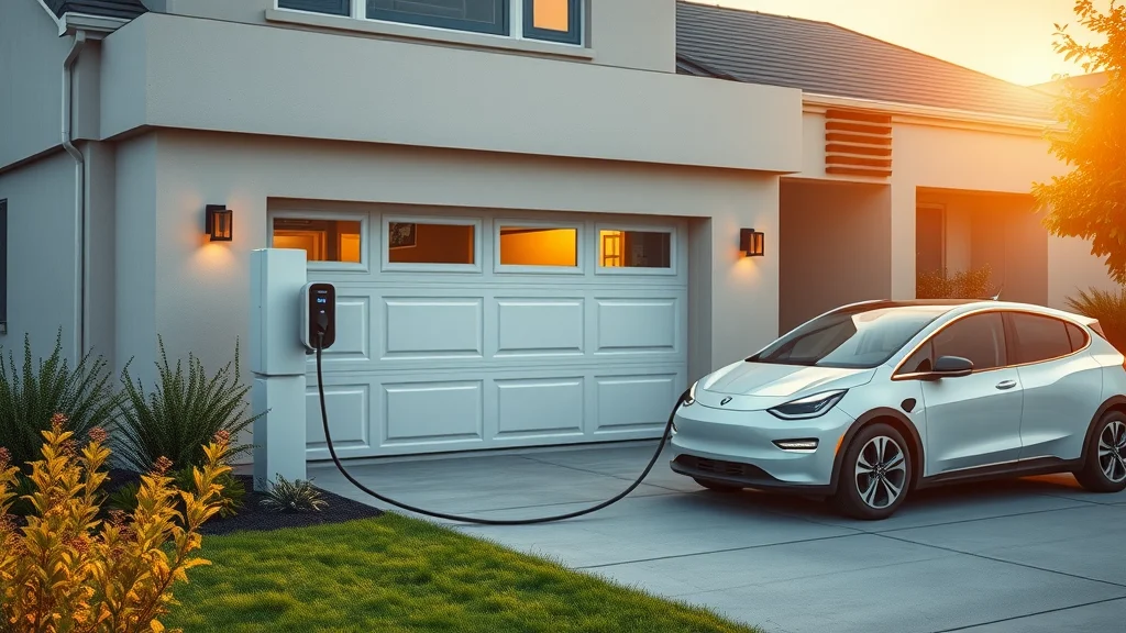 Modern home exterior with EV charger and upgraded 200 amp electrical panel demonstrating future-ready systems
