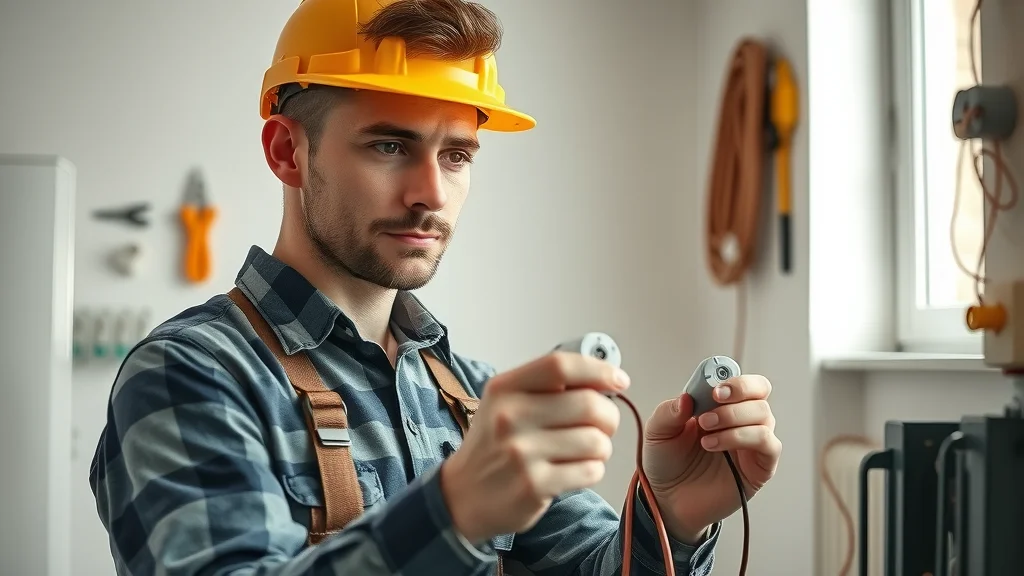 Licensed electrician replacing aluminum with copper wiring for home safety compliance