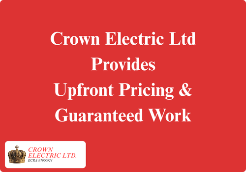Crown Electric For Upfront pricing