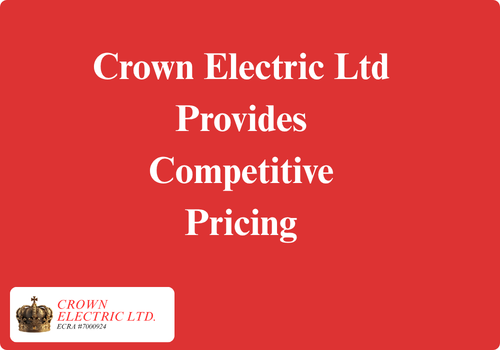 Crown Electric competitive pricing
