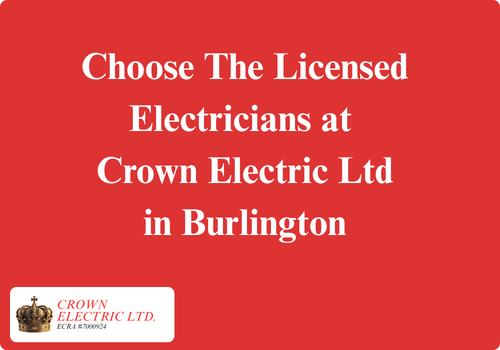 choose licensed electricians in Burlington