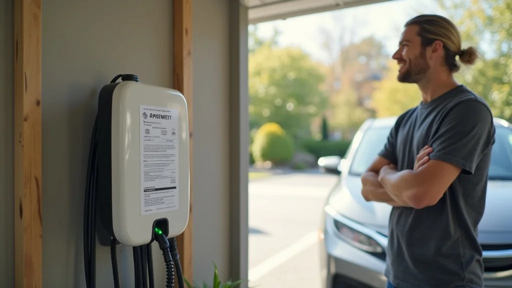 Modern EV charger installation with ESA approved permit in Etobicoke